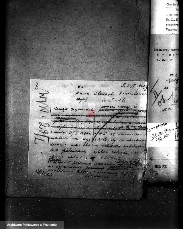 Obraz 12 z jednostki "Sprawa wyłączeń z art.. 4 ustawy z 28 XII 1925 r. i zatwierdzenie projektu planu gospodarczego dla lasu majątku Chocim powiat turecki"