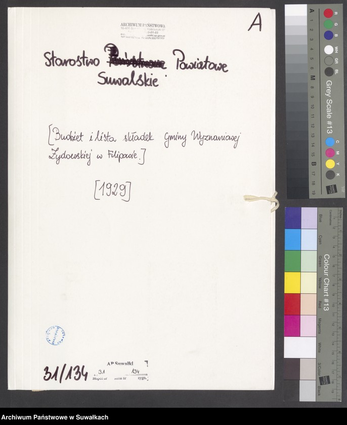 image.from.unit.number "[Budżet i lita skladek Gminy Wyznaniowej Żydowskiej w Filipowie]"