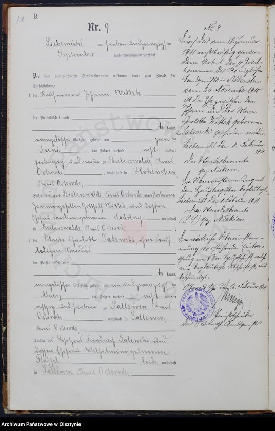 image.from.unit.number "Heiraths-Neben-Register Nr 1 - 22"