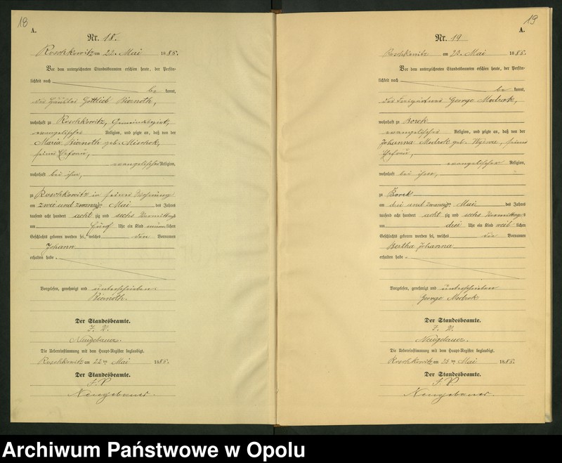 image.from.unit.number "Geburts-Neben-Register Standesamts Roschkowitz pro 1886"