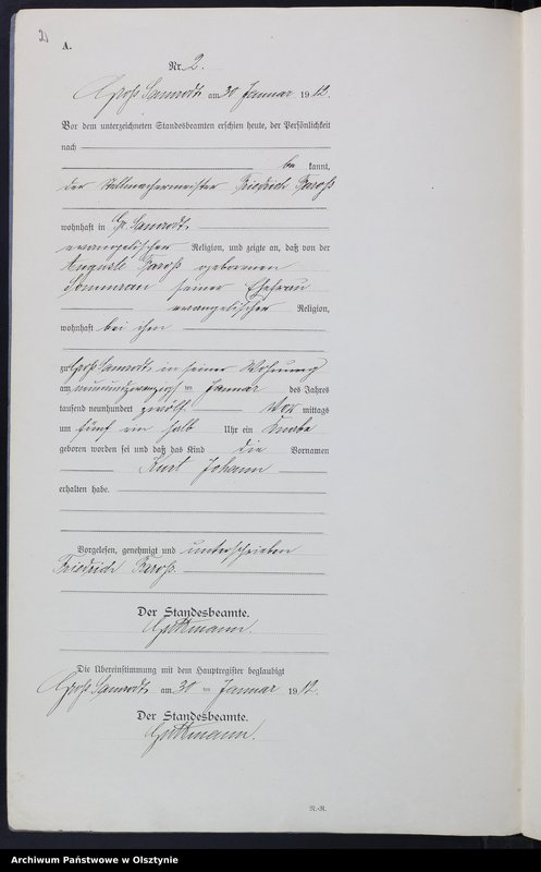 Obraz z jednostki "Geburts-Neben-Register Nr 1 - 57"