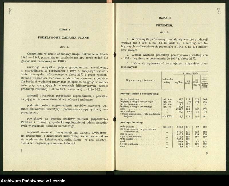 Obraz 8 z jednostki "[Projekty planów gospodarczych]"
