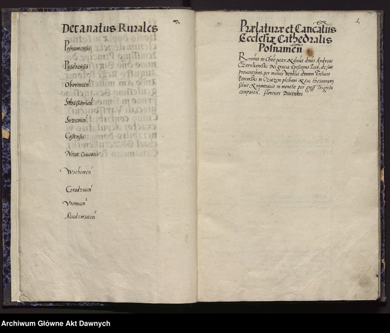 image.from.unit.number "Regestrum contributionis duplae in totum clerum decretae pro ser[enissi]mo Sig. Augusto rege Poloniae A.D. 1561 in synodo provinciali Varsoviensi --"