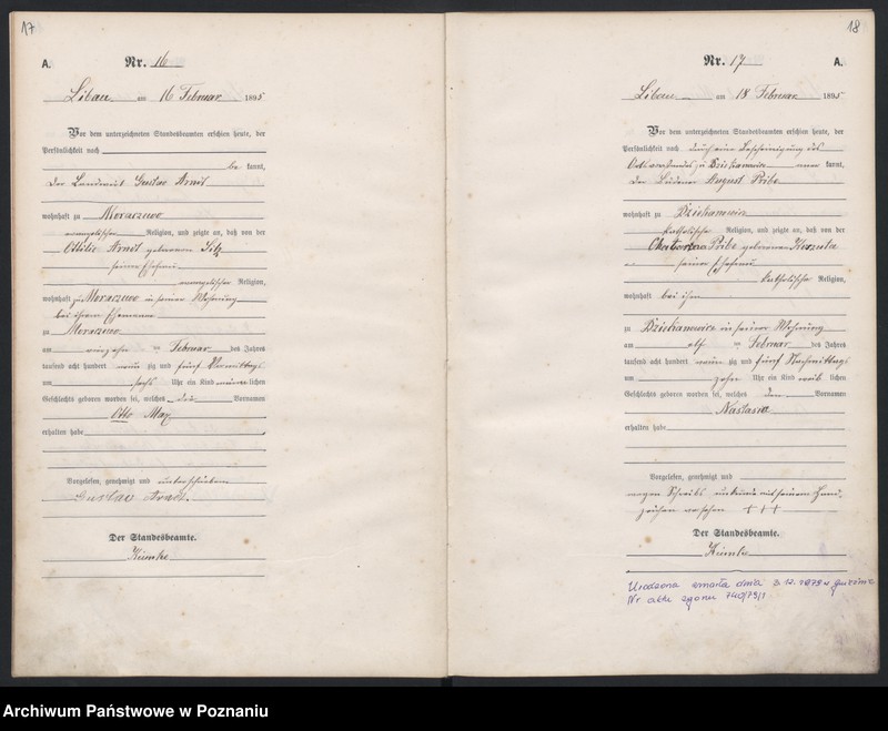 Obraz 12 z jednostki "Geburts-Hauptregister"