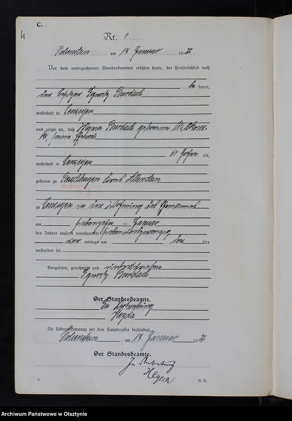 image.from.unit.number "Sterbe-Neben-Register Nr 1 - 116"