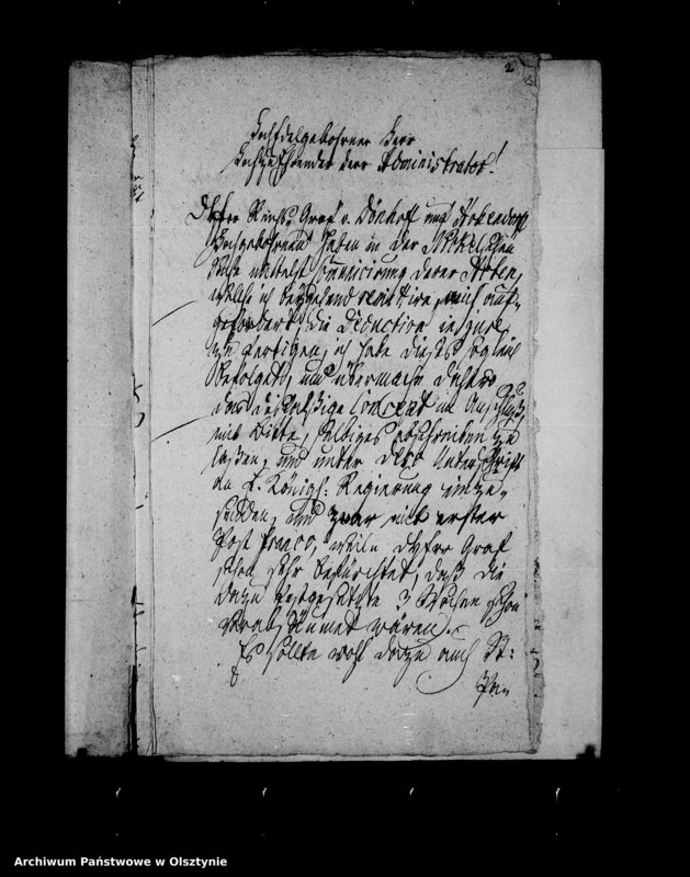 image.from.unit.number "Schriften zur Sasche der Schönberger Gutsherrschaft contra den Frei-Schulzen S. Nickel in Sommrau wegen Nichtgestellung einer Wollfuhre nach Königsberg"