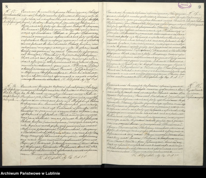 Obraz 8 z jednostki "Księga urodzeń, małżeństw i zgonów"