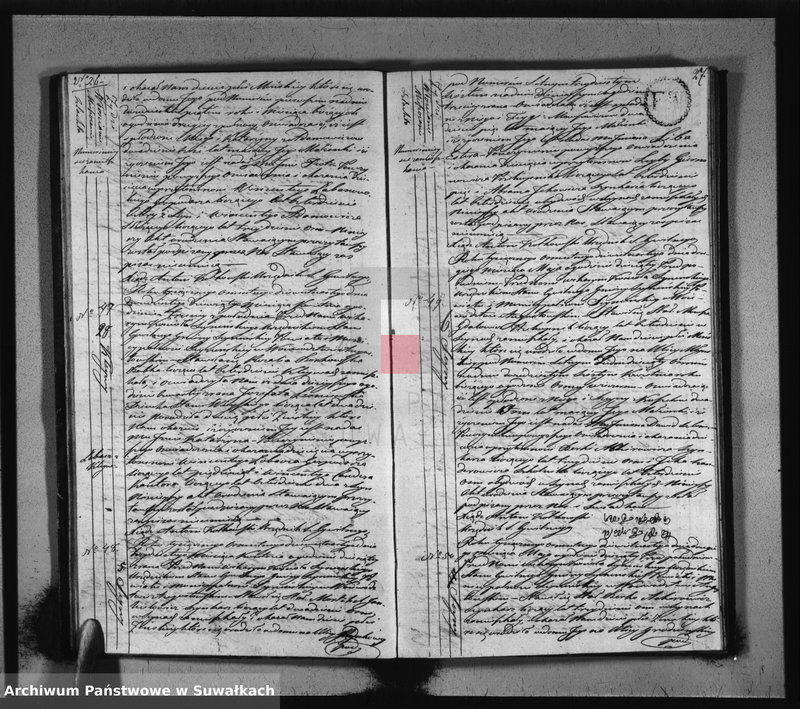 image.from.unit.number "Akta urodzonych stanu cywilnego gminy seyneńskiey od 1-go stycznia 1819 roku."