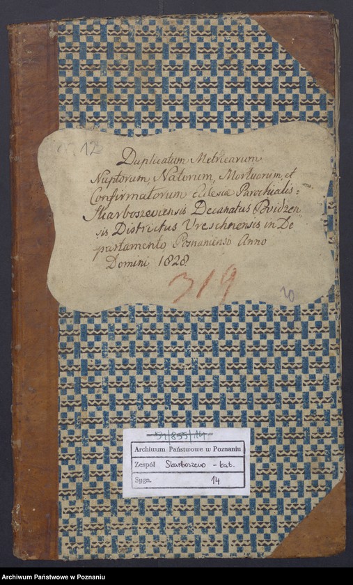 image.from.unit.number "Duplikatum metricarum nuptorum, natorum, mortuorum et confirmatorum."
