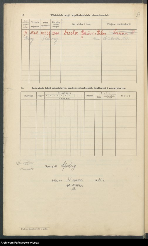 image.from.unit.number "Księga inwentarzowa nieruchomości m. Łodzi ul. Sosnowa"