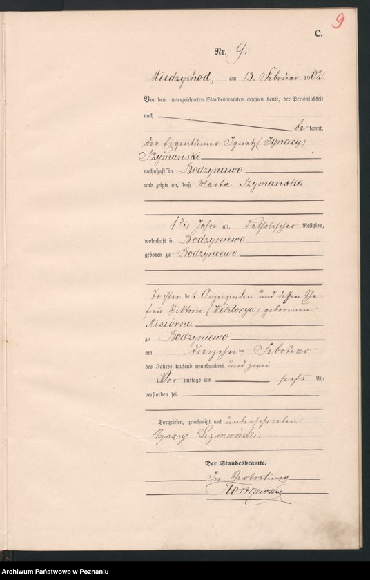 Obraz 12 z jednostki "Sterbe-Haupt-Register"