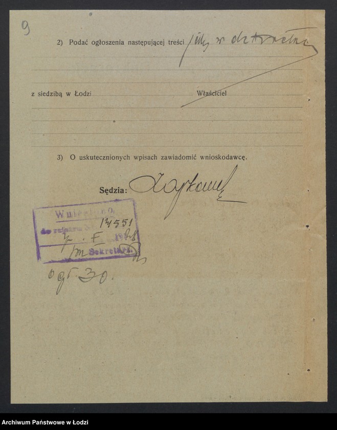 Obraz 11 z jednostki "Józef Frydberg – pośrednictwo handlowe"