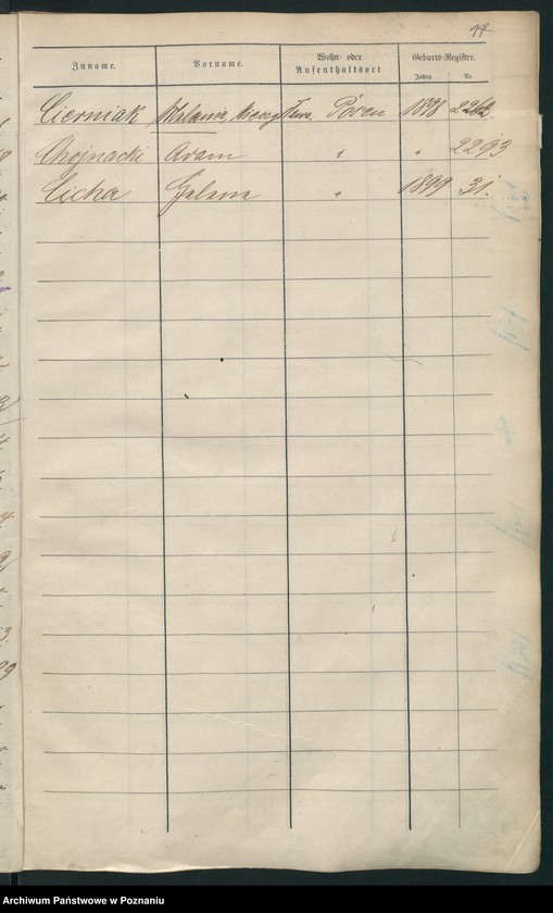 Obraz 20 z jednostki "Spis alfabetyczny urodzeń"