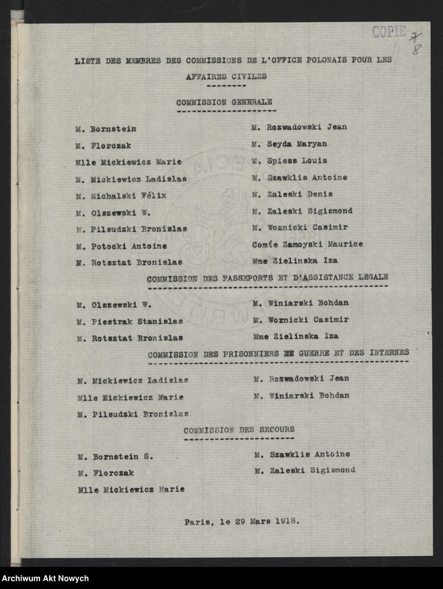 image.from.unit.number "Komitet Narodowy Polski Akta sprawy opieki cywilnej (Urząd Polski Spraw Cywilnych we Francji. Stosunek władz brytyjskich do Polaków. Korespondencja, noty)"