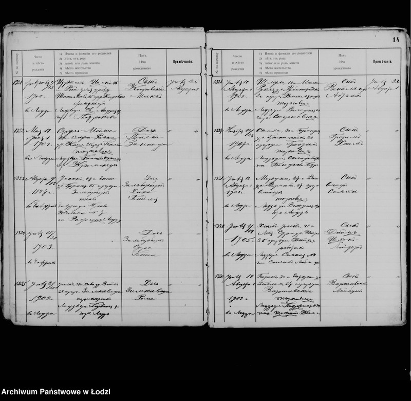 Obraz 18 z jednostki "[Księga urodzeń]"