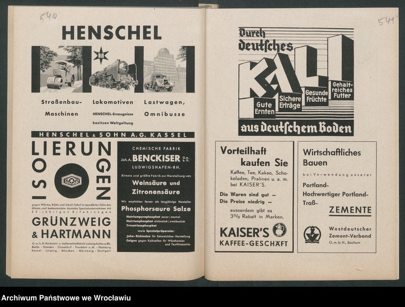 Obraz 13 z kolekcji "Reklamy znanych marek w roczniku „Unsere Saar” z 1935 roku111"