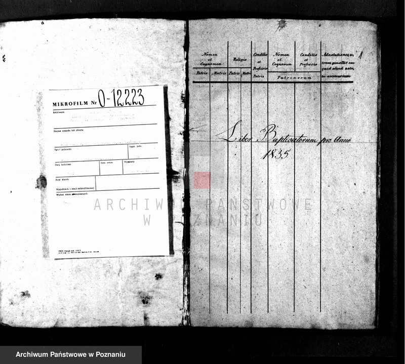 Obraz 2 z jednostki "Liber baptisatorum, copulatorum, mortuorum"