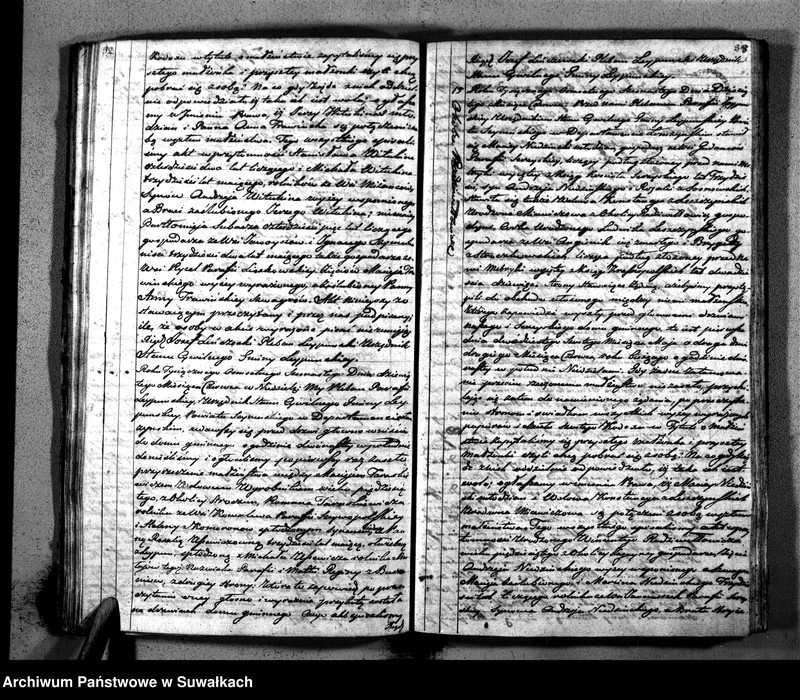 Obraz 19 z jednostki "Księga Aktów Cywilnych Stanu Małżeńskiego Gminy Leypuńskiej Od 1 Stycznia 1816 Ru"