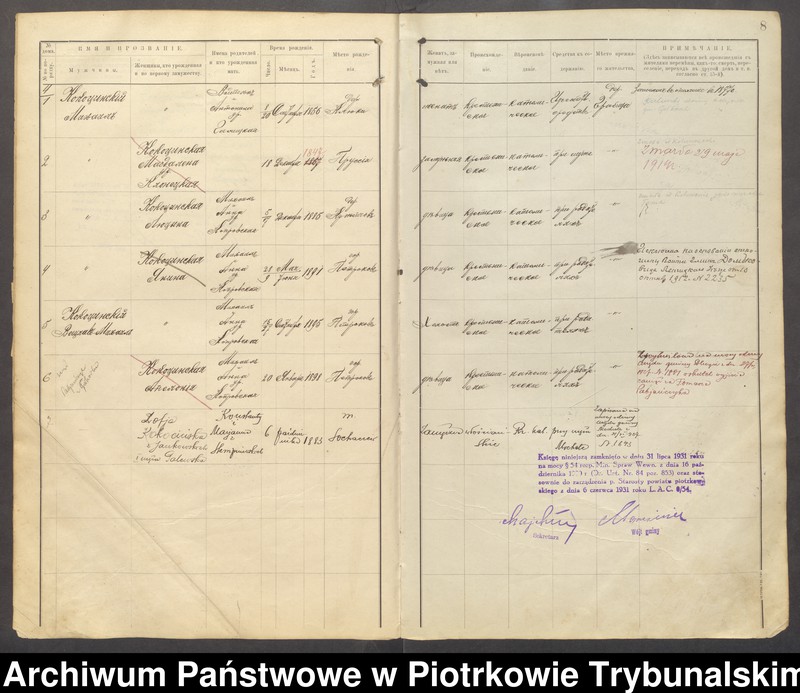 Obraz 7 z jednostki "[Księga ludności stałej gminy Grabica wsi: Grabica, Ostrów]"