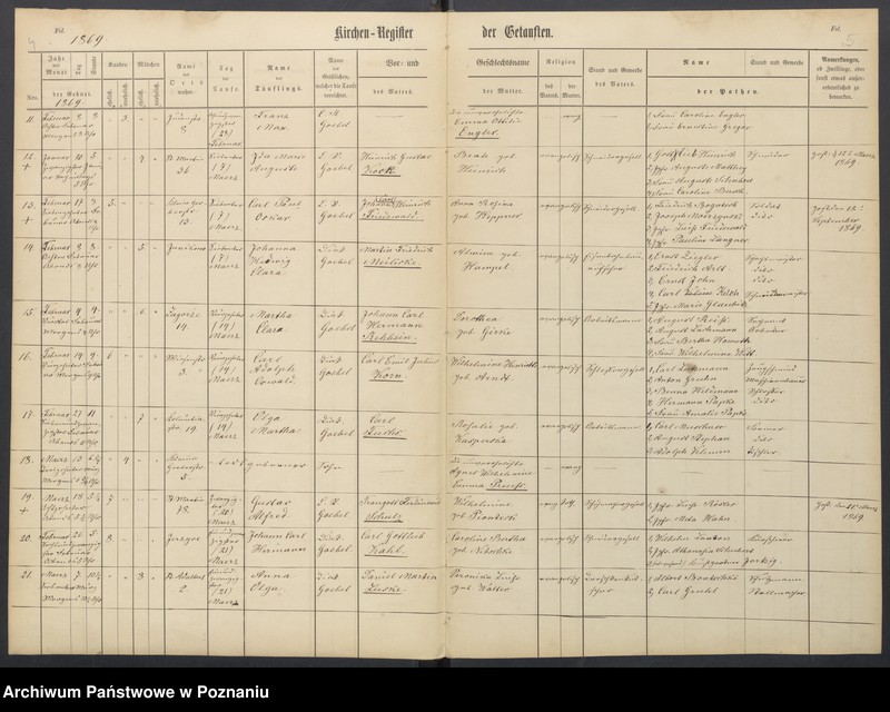 Obraz 5 z jednostki "Duplikat der Kirchenbucher uber Taufen, Trauungen und Begräbnisse"