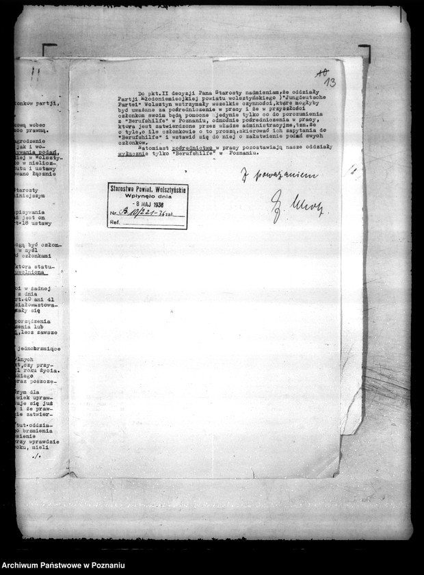 Obraz 17 z jednostki "/Jungdeutsche Partei für Polen w Wolsztynie/"