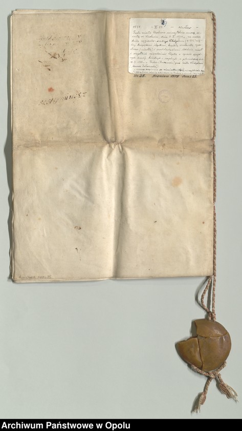 Obraz 7 z jednostki "Rajcowie miasta Wrocławia uwierzytelniają odpis umowy zawartej z polecenia Władysława, króla węgierskiego i czeskiego, we Wrocławiu [1504, 3 II], między"