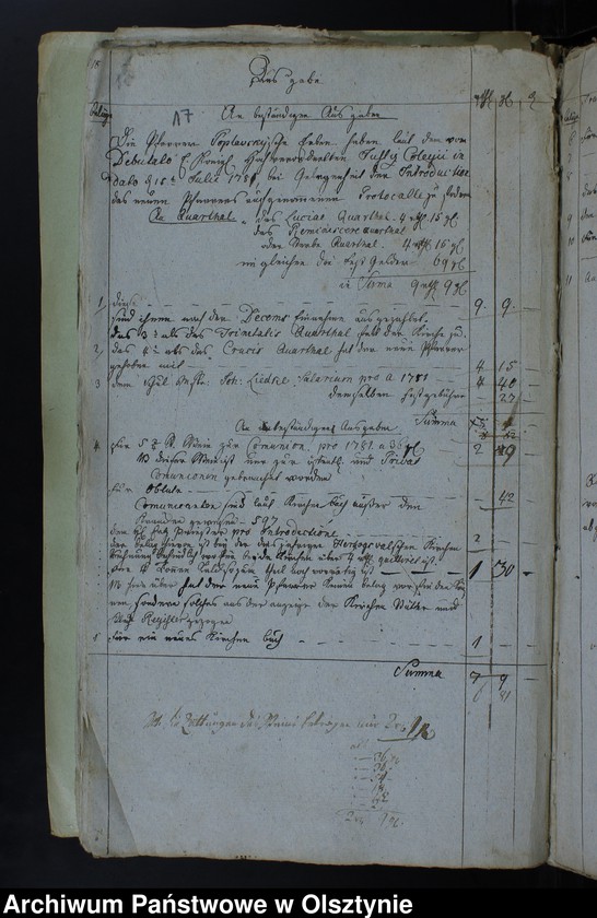 image.from.unit.number "Jahr Kirchen Rechnung der Waltersdorfschen Kirche aller Einnahme und Ausgabe wie auch Bau-Rechnung"