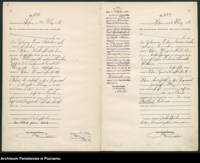 Obraz 6 z jednostki "Księga miejscowa urodzeń"