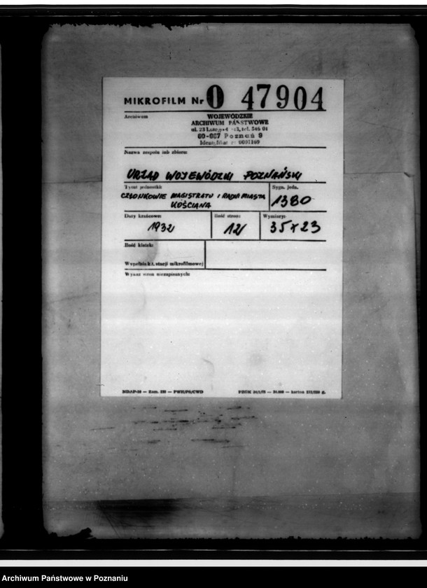 Obraz 2 z jednostki "Członkowie magistratu i radni miasta Kościana"