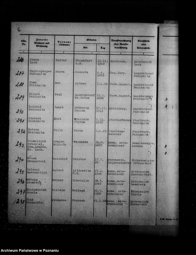 Obraz 12 z jednostki "Podania o odznaczenia dla urzędników z terenu działalności rejencji łódzkiej"