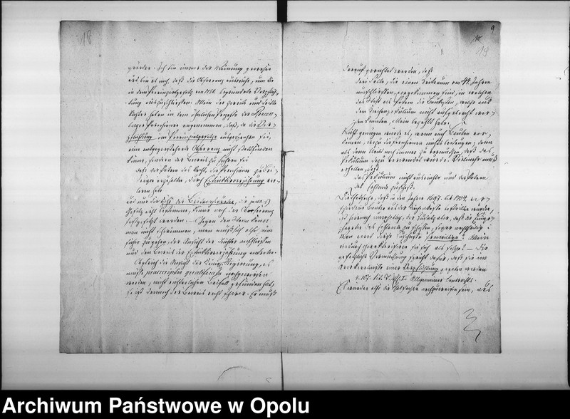 Obraz 14 z jednostki "Manual Acten der hiesigen katholischen Parochianen in der Streit-Sache c/. Fiscum betreffend die gefordert[en] Beiträge zum Bau des Pfarrhaußes in Oppeln Vom Jahre 1828 bis Nov: 1832"