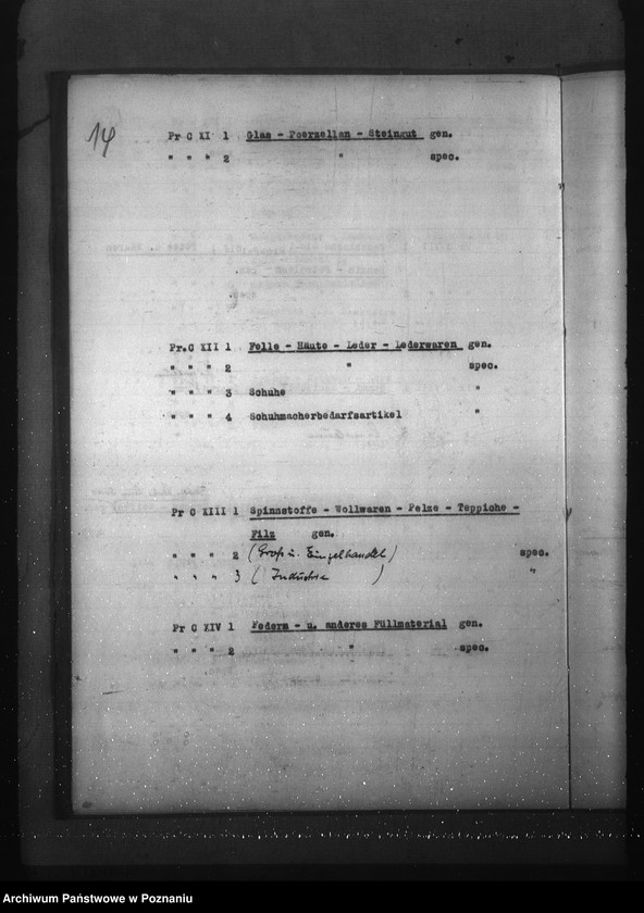 Obraz 18 z jednostki "Aktenplan der - Preisbildungsstelle"