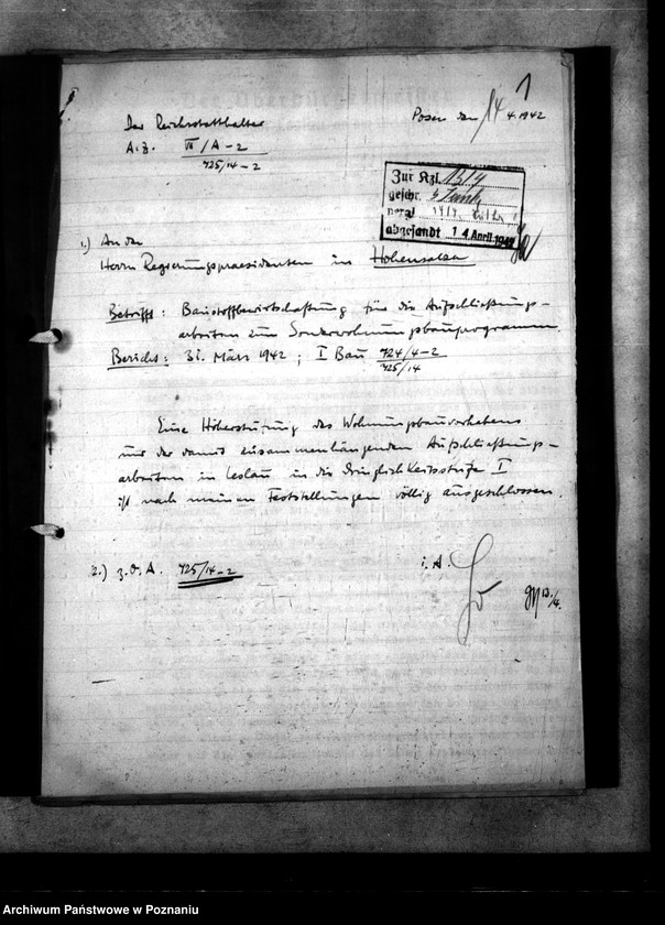 Obraz 5 z jednostki "Kontingentierte Baustoffe für Sonderbauprogramm"