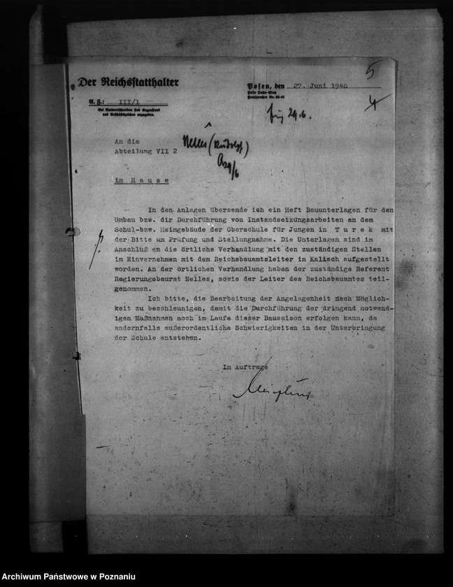 Obraz 9 z jednostki "Ausbauten der Heimoberschule in Turek"