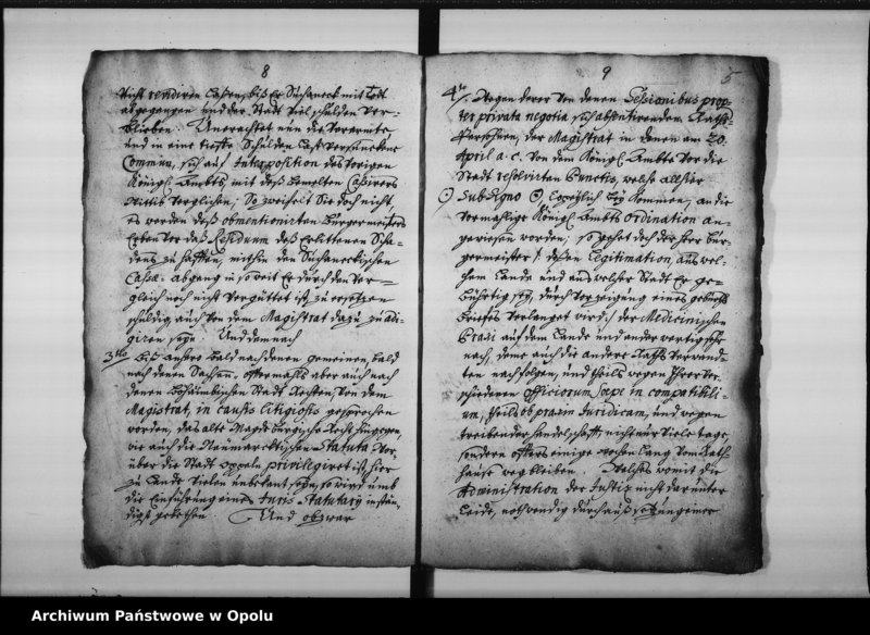 Obraz 9 z jednostki "[Księga protokołów (odpisy) prywatnego zbioru Franciszka Ignacego Kuffki w Opolu. Tom I. 1719 - 1722]"