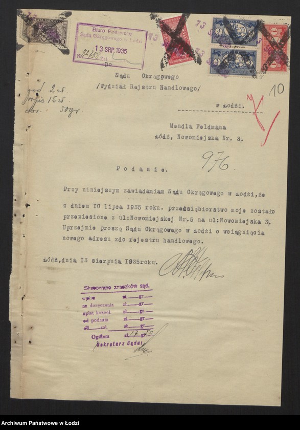 Obraz 12 z jednostki "Mendel Feldman - sprzedaż skór"