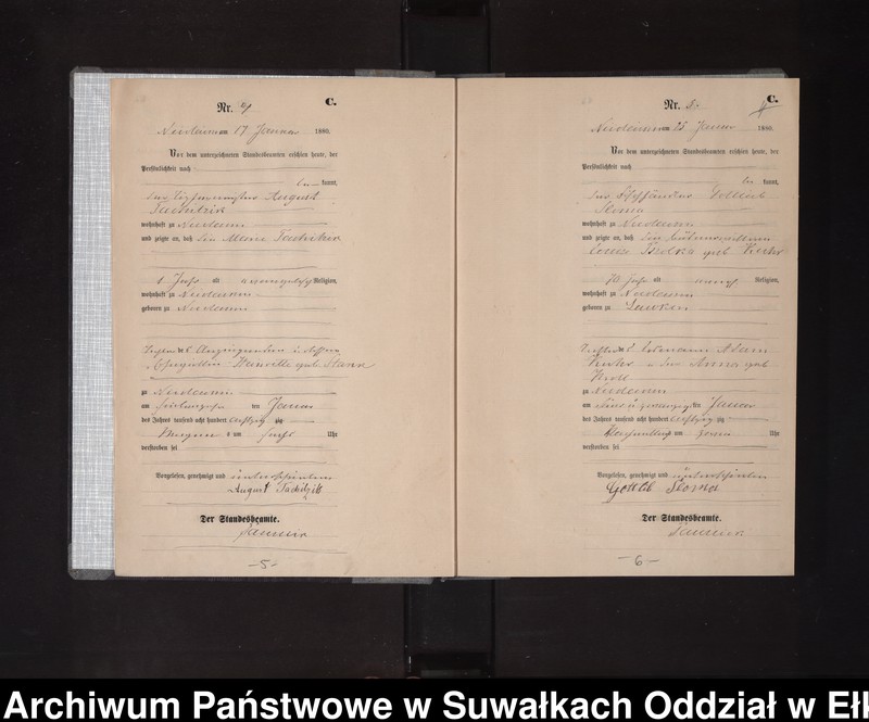 image.from.unit.number "Sterbe-Haupt-Register des Königlich Preussischen Standes-Amtes Stadt Nicolaiken Kreis Sensburg"