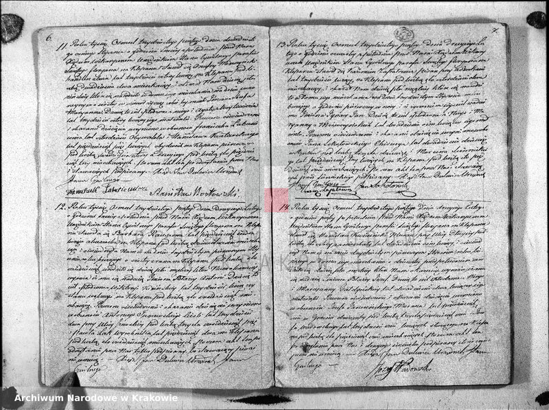 Obraz 6 z jednostki "Księga Aktow Urodzenia i Uznania parafii S Floryana na Rok 1835"