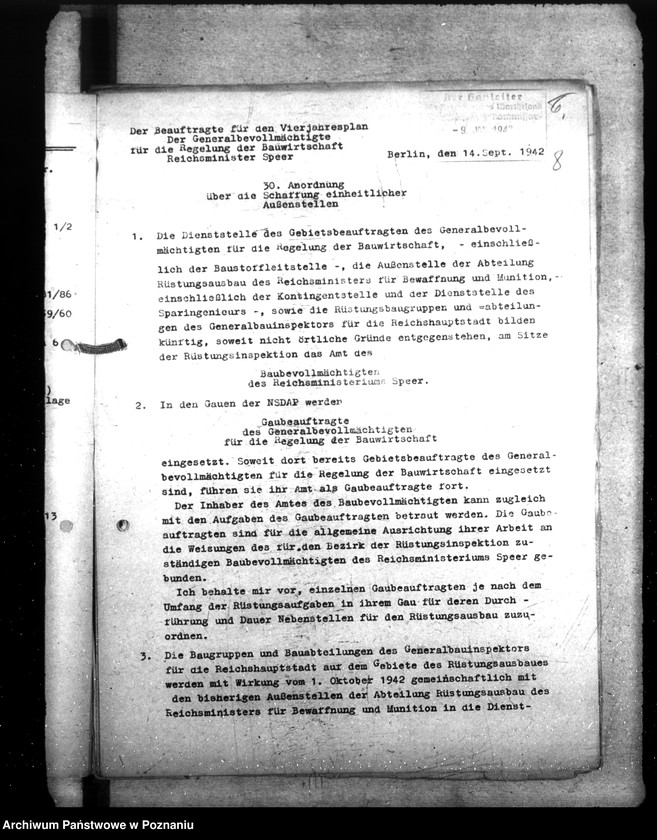 Obraz 12 z jednostki "Przydział materiałów budowlanych na potrzeby komisarza Rzeszy do spraw budowlanych"