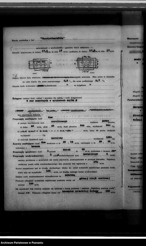 Obraz 9 z jednostki "Zatwierdzenie projektu zakładu przemysłowego urządzenia kotłowni nr 402 u własność Fr. Borkowskiego w Żerkowie pow. jarociński"