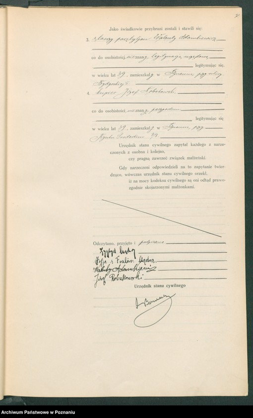 Obraz 9 z jednostki "Księga miejscowa małżeństw tom III [Rejestr główny małżeństw]"