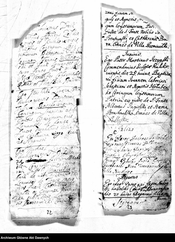 image.from.unit.number "Parafia: Kulików. Dekanat: Żółkiew. Akta ochrzczonych w parafii Kulików*."