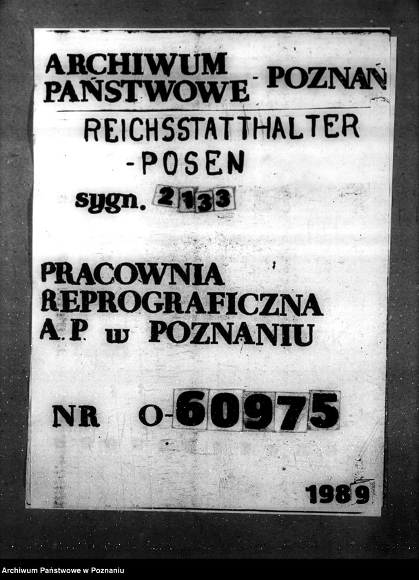 Obraz 1 z jednostki "Krankenhausplanung - Regierungsbezirk Posen"