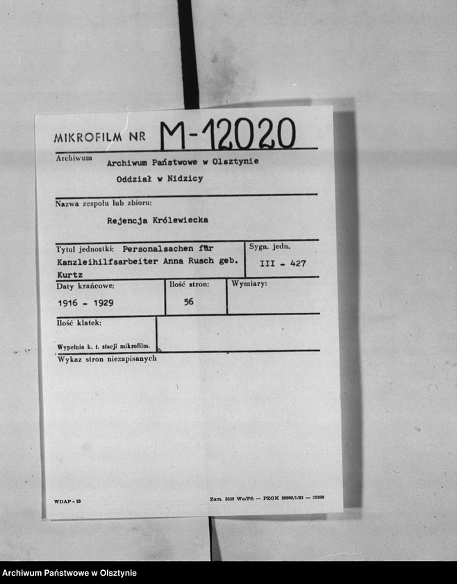 image.from.unit.number "Kanzleihilfsarbeiter Anna Rusch geb.[orene] Kurtz"
