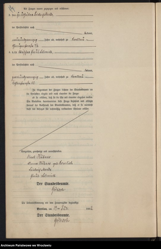 image.from.unit.number "Heiraths-Neben-Register Breslau I 1892 Band 4"