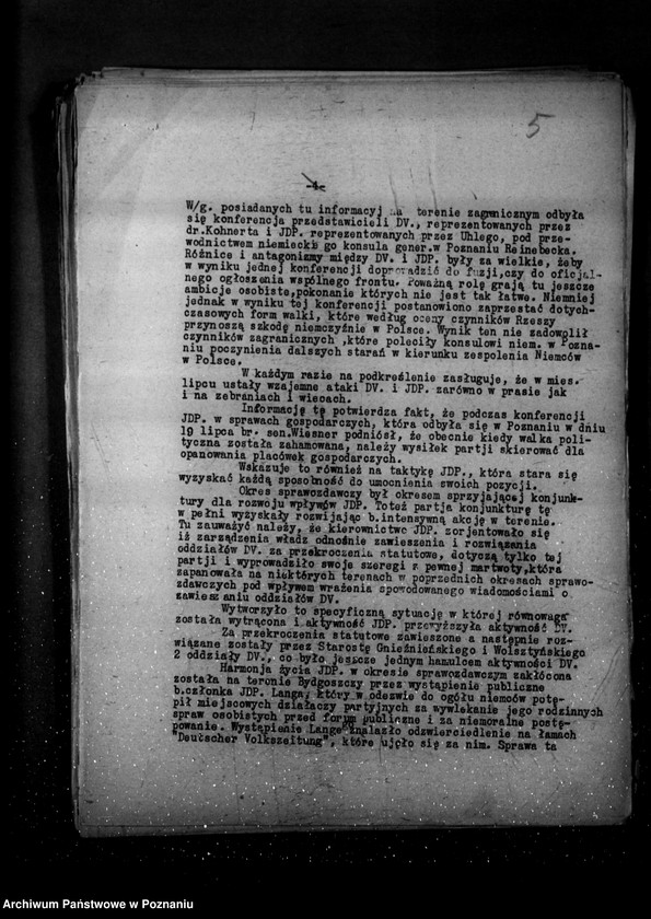 Obraz 10 z jednostki "Sprawozdania z życia mniejszości narodowych za okres od 16 czerwca do 15 grudnia 1936 r."