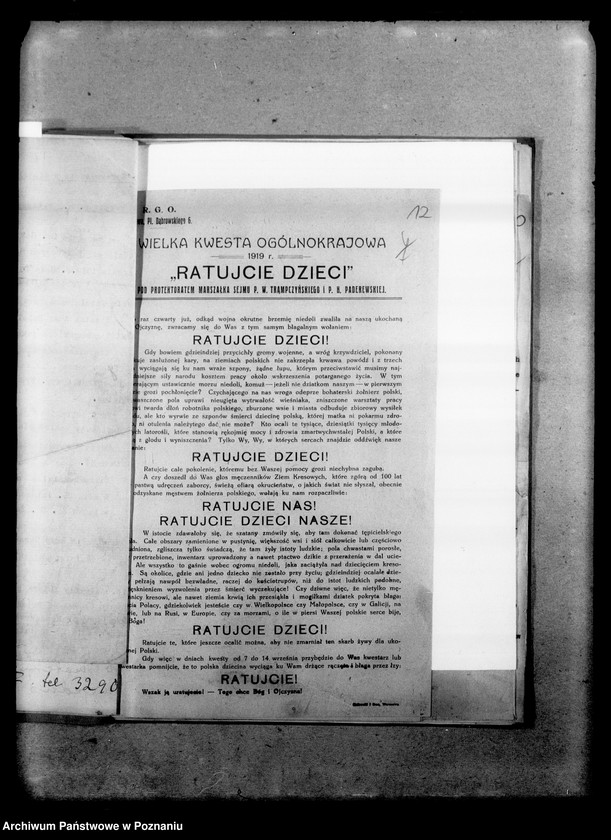 Obraz 16 z jednostki "Pisma różne. [Adresy Związków i Towarzystw polskich w poznańskim, broszura pod tytułem "Czym jest Rada Główna Opiekuńcza" rozporządzenia dotyczące robotników z Królestwa Polskiego przebywających w poznańskim, pismo Urzędu Miasta Warszawy]"