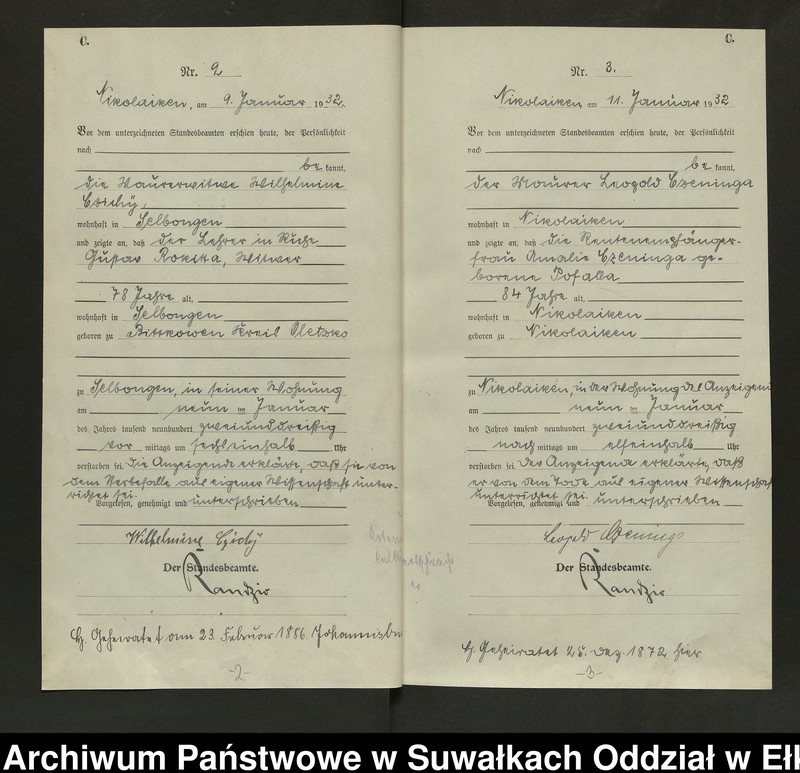 image.from.unit.number "Sterbe=Haupt=Register des Königlichen Preussischen Standes-Amtes Nikolaiken Kreis Sensburg"