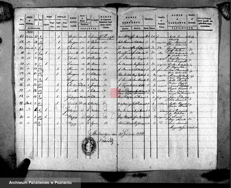 Obraz 5 z jednostki "Liber baptisatorum"