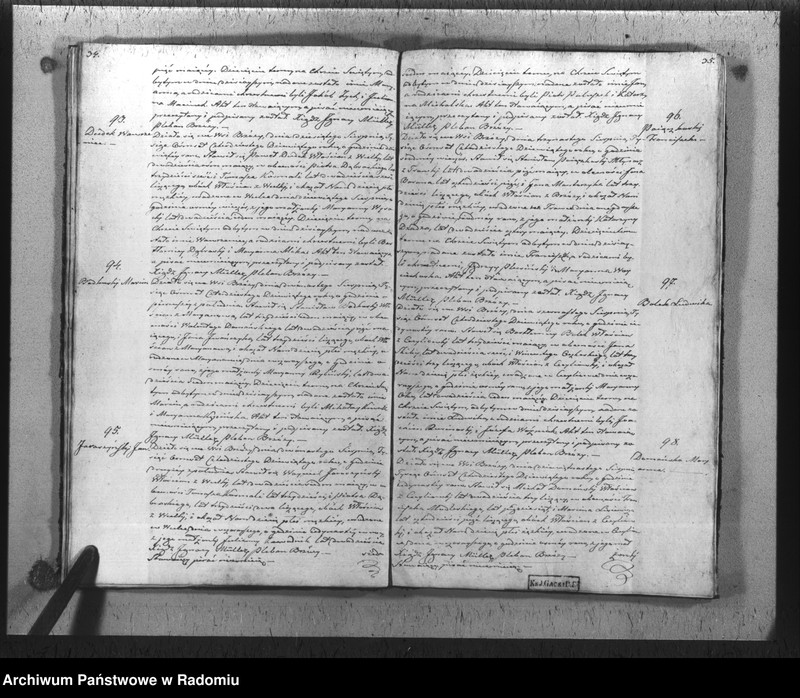 Obraz 20 z jednostki "Duplikat urodzonych, zaślubionych i umarłych parafii Brzóza na rok 1849"